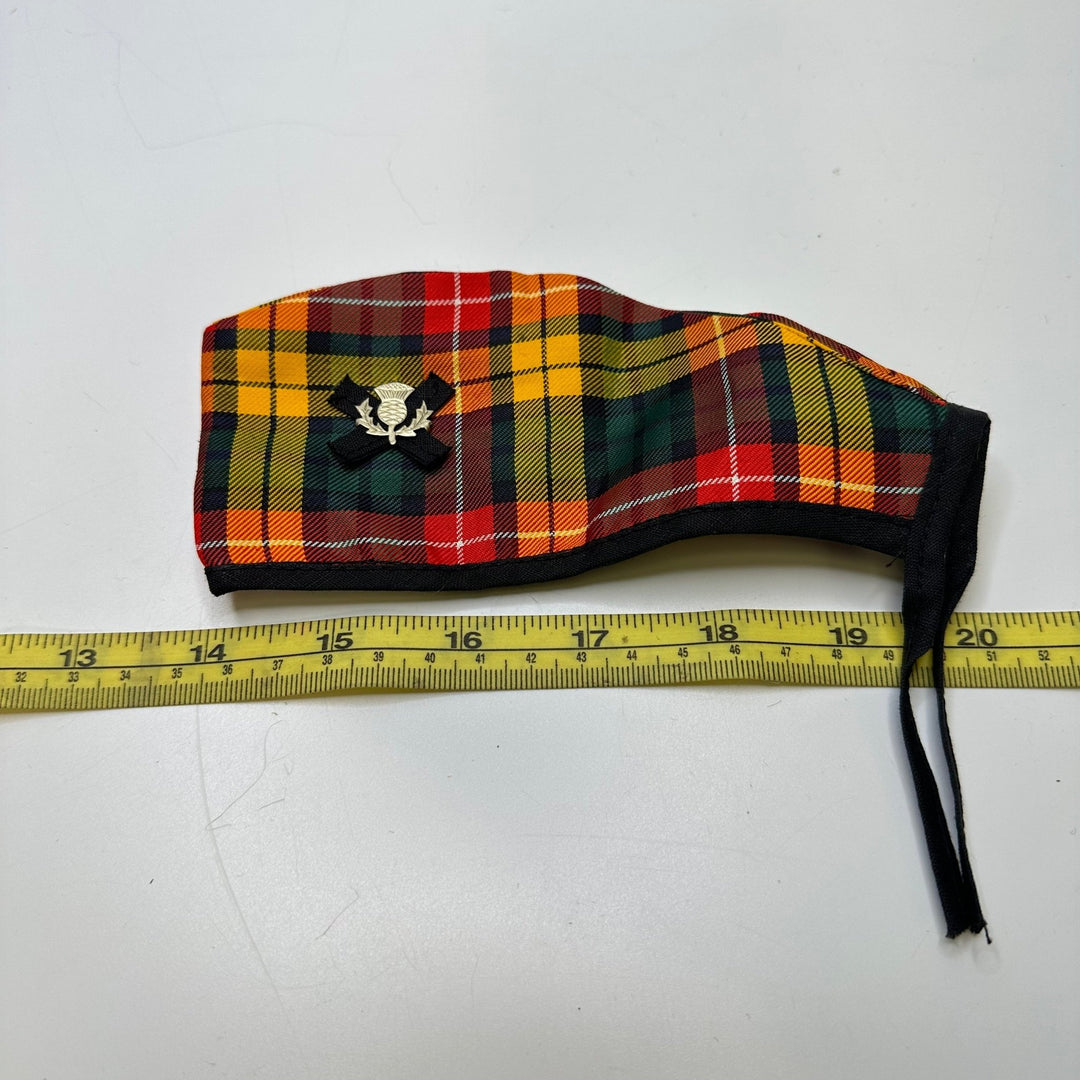 Plaid Doll Hat Accessories - Red/Yellow - Individual - True Deadstock supplies Fabric by private - Sustainable Textile | FABCYCLE