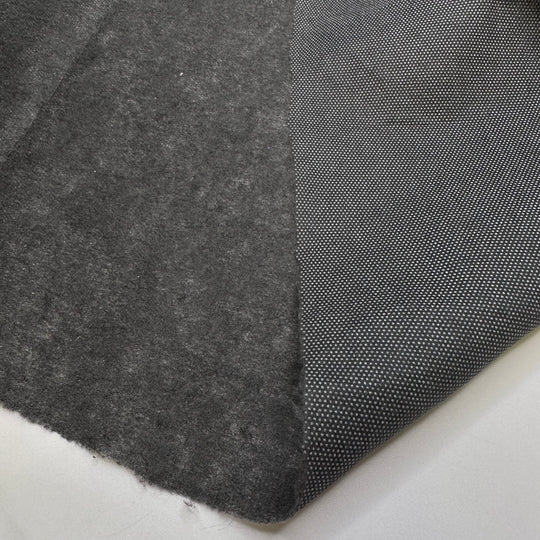 Planning A Big BBQ - Iron On Interfacing Synthetic Blend Woven - Grey - 1.4M Bundle - True Deadstock fabric Fabric by private - Sustainable Textile | FABCYCLE
