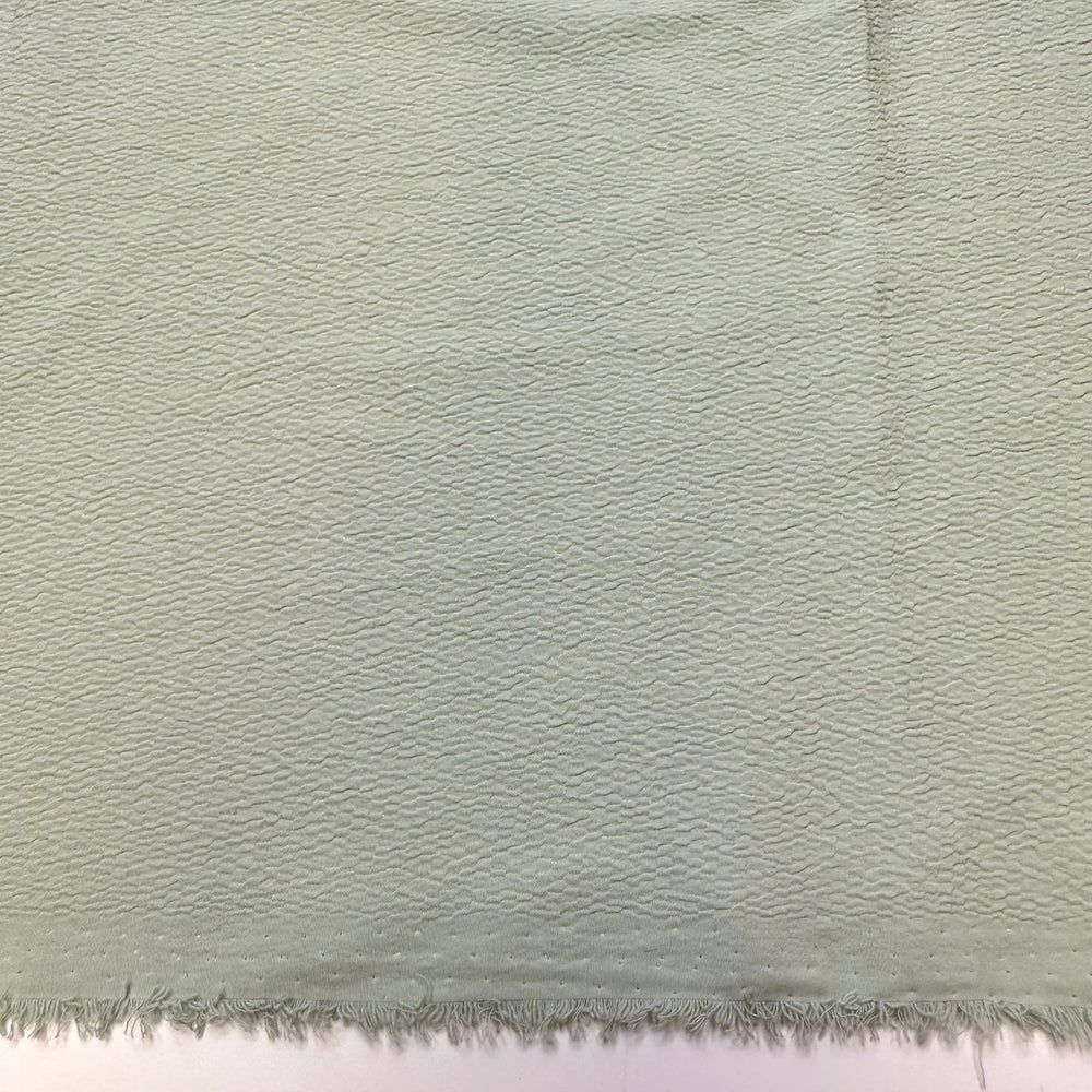 Planning A Yard Sale - Polyester Blend Woven - Light Green - 1.45M Bundle - True Deadstock fabric Fabric by private - Sustainable Textile | FABCYCLE