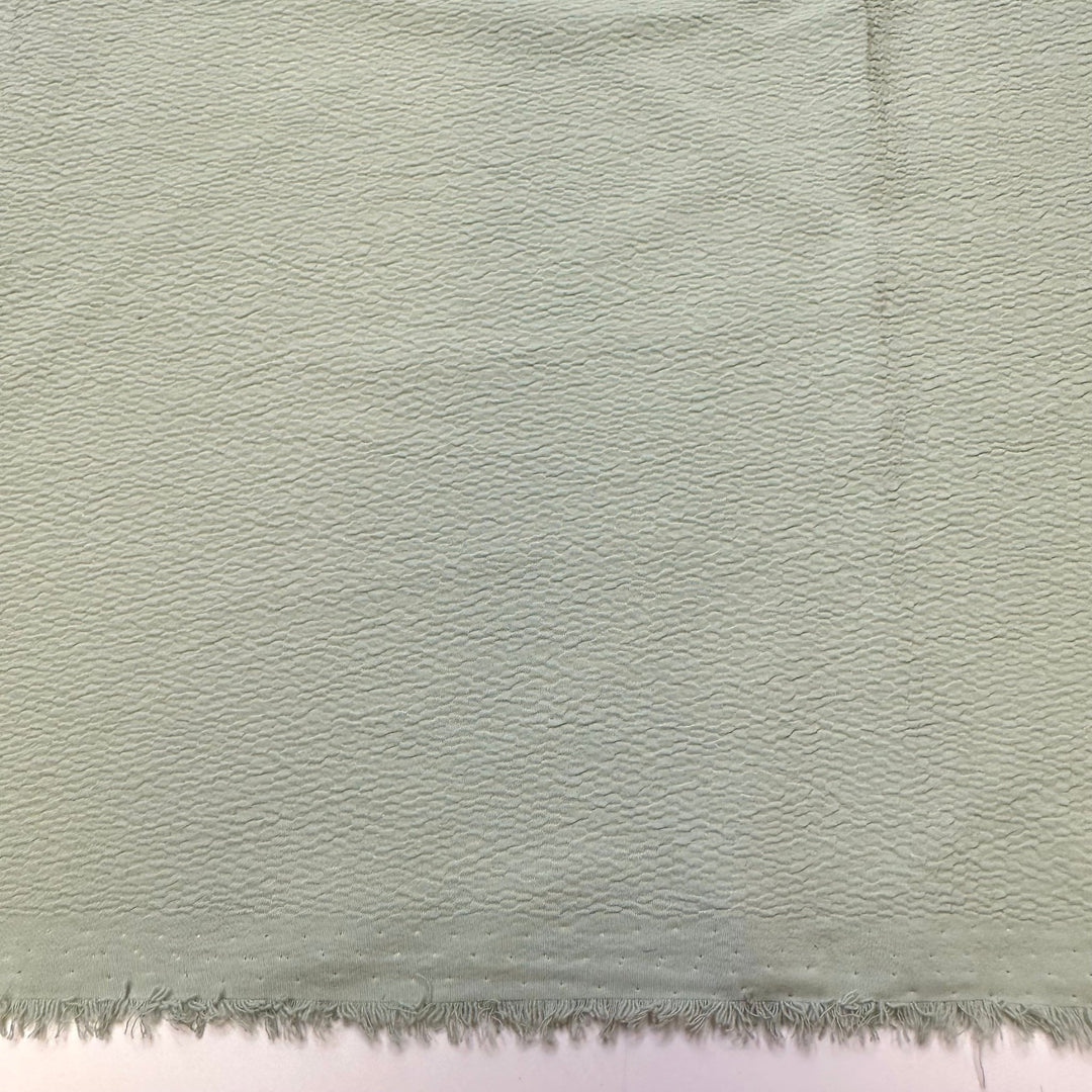 Planning A Yard Sale - Polyester Blend Woven - Light Green - 1.45M Bundle - True Deadstock fabric Fabric by private - Sustainable Textile | FABCYCLE