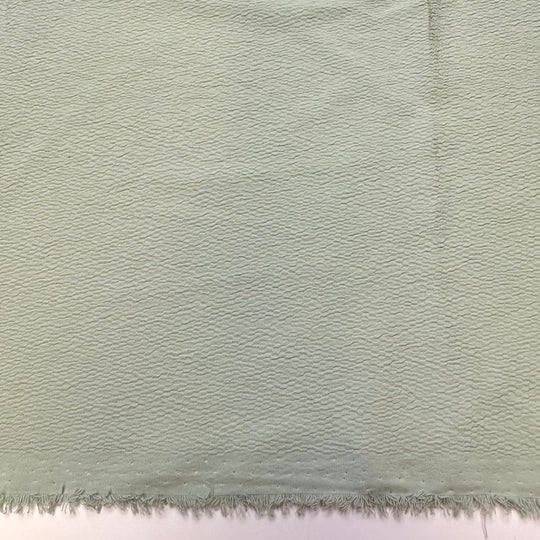 Planning A Yard Sale - Polyester Blend Woven - Light Green - 1.45M Bundle - True Deadstock fabric Fabric by private - Sustainable Textile | FABCYCLE