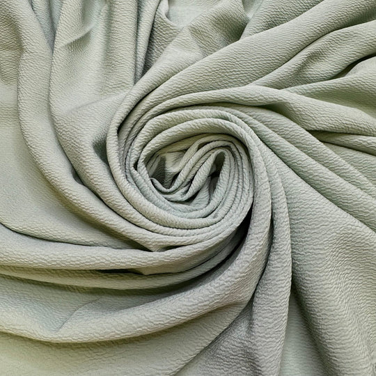 Planning A Yard Sale - Polyester Blend Woven - Light Green - 1.45M Bundle - True Deadstock fabric Fabric by private - Sustainable Textile | FABCYCLE