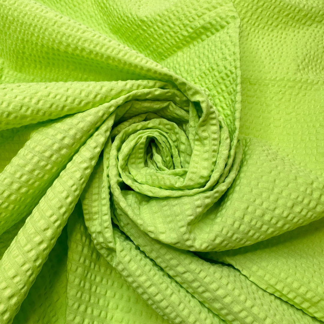 Planning My Next Cruise - Polyester Blend Woven - Light Green - 1.85M Bundle - True Deadstock fabric Fabric by private - Sustainable Textile | FABCYCLE