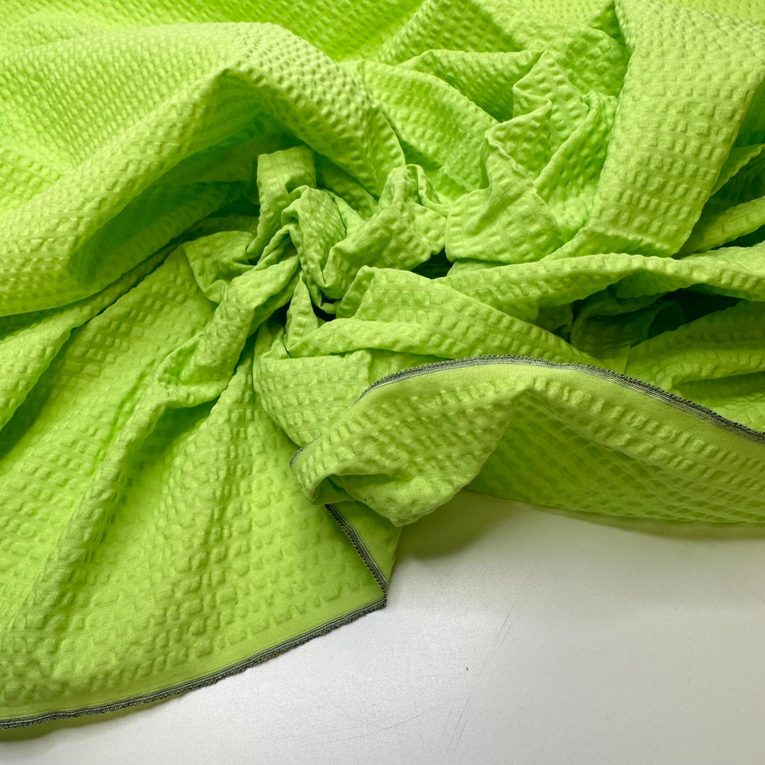 Planning My Next Cruise - Polyester Blend Woven - Light Green - 1.85M Bundle - True Deadstock fabric Fabric by private - Sustainable Textile | FABCYCLE