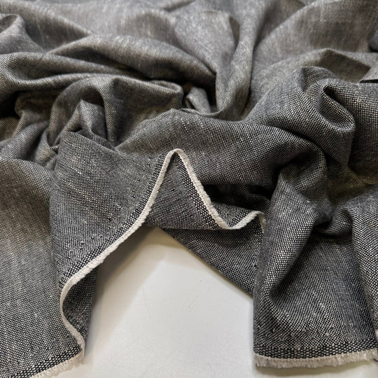Plant Giveaway - Cotton/Poly Woven - Grey - 2M Bundle - True Deadstock fabric Fabric by private - Sustainable Textile | FABCYCLE