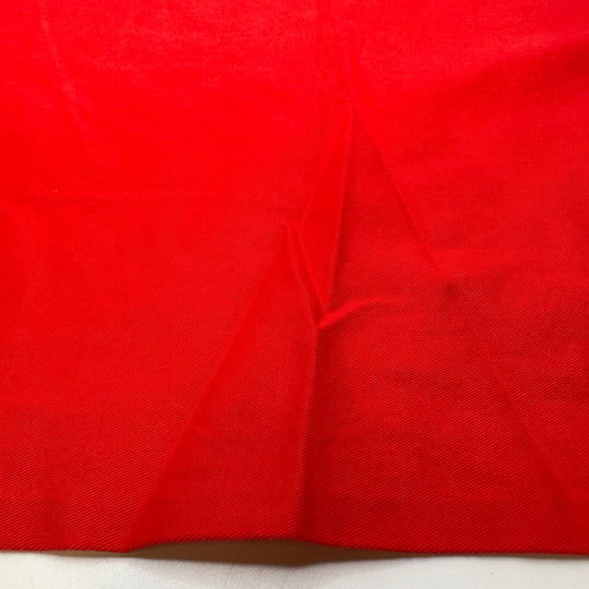 Planting An Apple Tree - Brushed Cotton Woven - Red - 1M Bundle - True Deadstock fabric Fabric by private - Sustainable Textile | FABCYCLE