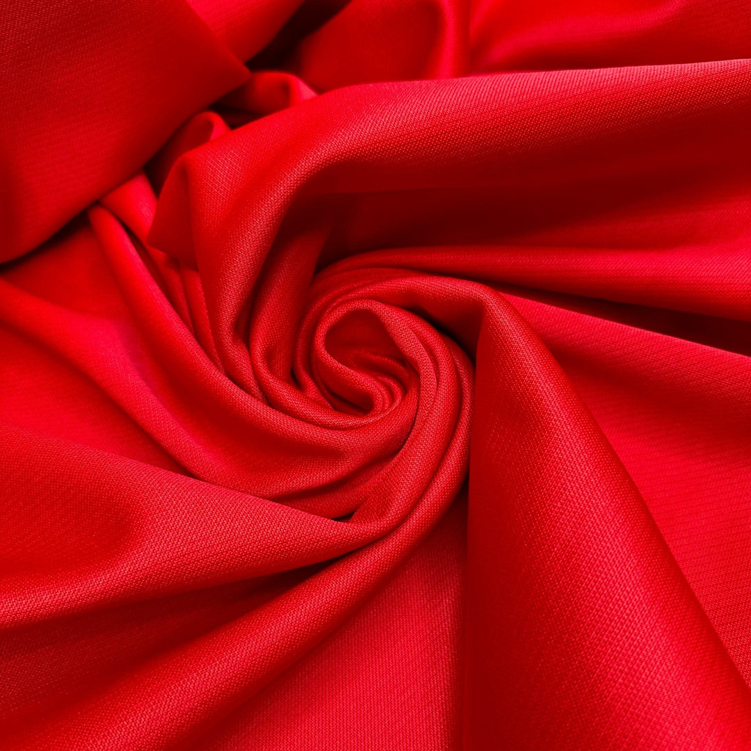 Play Nice - Brushed Polyester Blend Knit - Red - 2.8M Bundle - True Deadstock fabric Fabric by private - Sustainable Textile | FABCYCLE