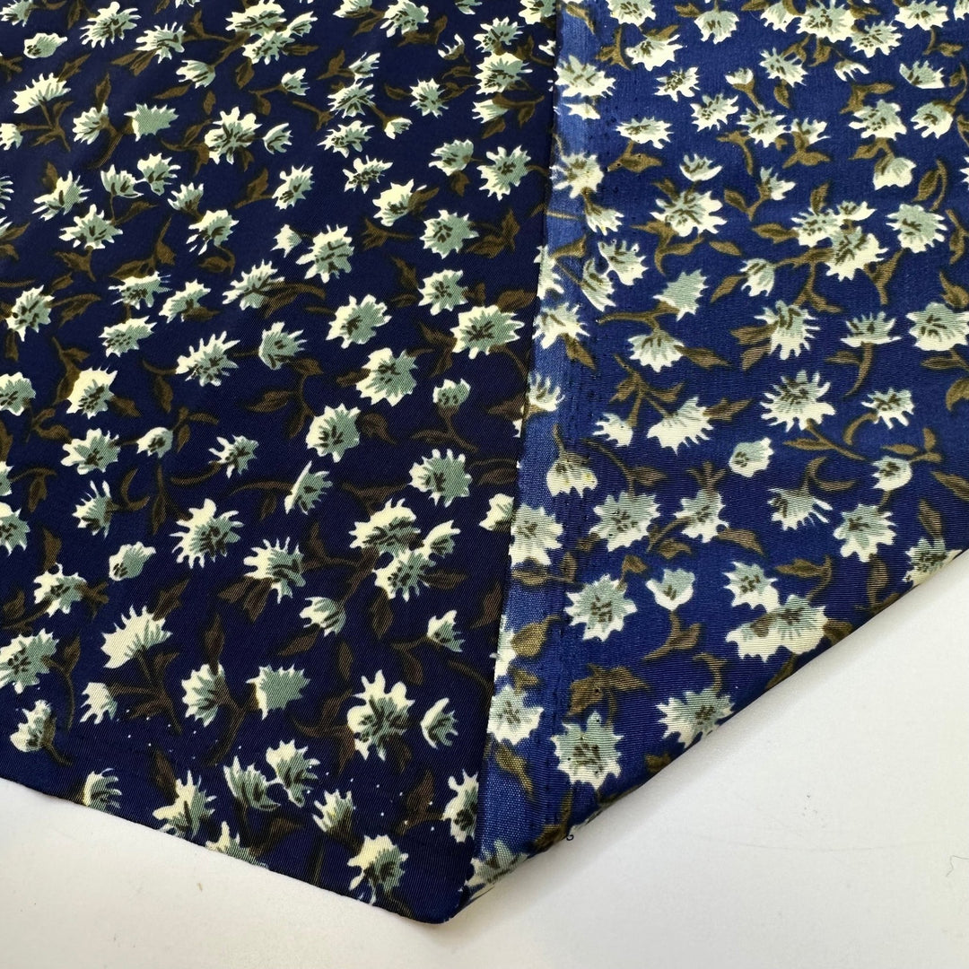 Playing Shuffleboard - Poly Woven - Navy Multi Floral - 1.5M Bundle - True Deadstock fabric Fabric by private - Sustainable Textile | FABCYCLE