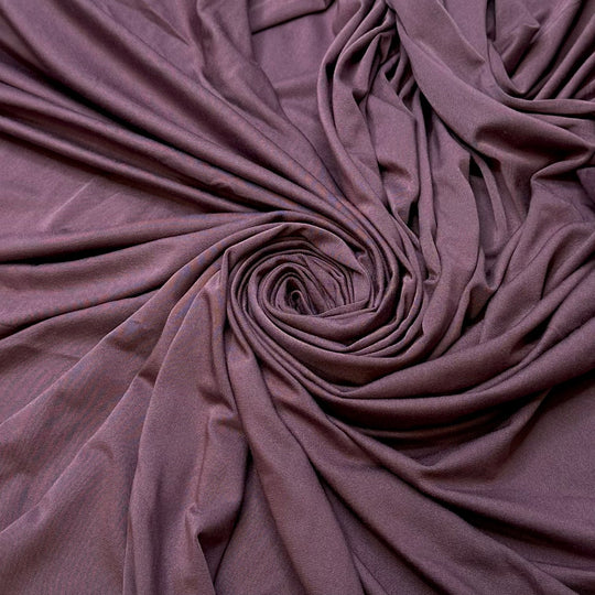 Pleasant As A Plum - Jersey Cotton/Bamboo Knit - Purple - Bundles - True Deadstock fabric Fabric by private - Sustainable Textile | FABCYCLE