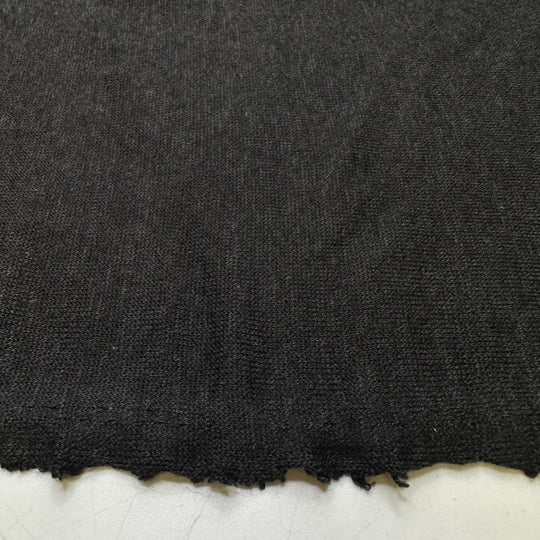 Pleasant Attitude - Sweater Knit Bamboo Blend Knit - Black - Bundles - True Deadstock fabric Fabric by private - Sustainable Textile | FABCYCLE