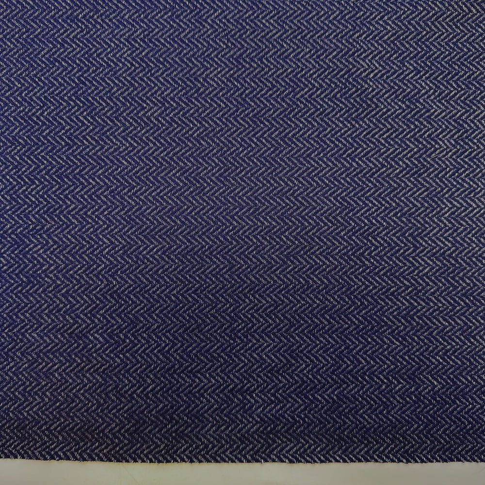Plexiglass - Polyester Blend Knit - Light Grey/Navy Geometric - 1.95M Bundle - True Deadstock fabric Fabric by private - Sustainable Textile | FABCYCLE