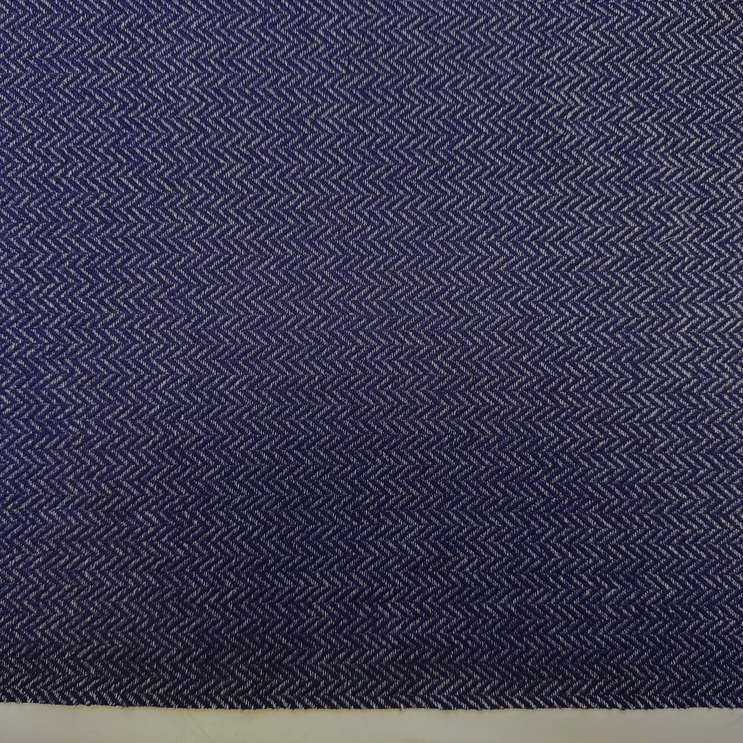 Plexiglass - Polyester Blend Knit - Light Grey/Navy Geometric - 1.95M Bundle - True Deadstock fabric Fabric by private - Sustainable Textile | FABCYCLE
