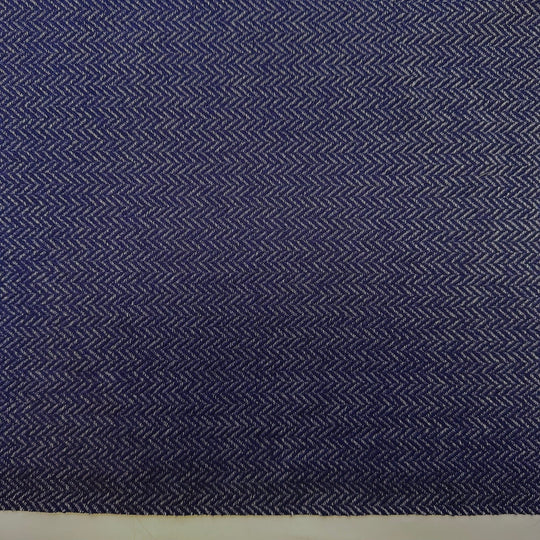 Plexiglass - Polyester Blend Knit - Light Grey/Navy Geometric - 1.95M Bundle - True Deadstock fabric Fabric by private - Sustainable Textile | FABCYCLE
