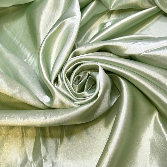 Plotting A Subsistence Farm - Polyester Blend Woven - Light Green - 1.85M Bundle - True Deadstock fabric Fabric by private - Sustainable Textile | FABCYCLE