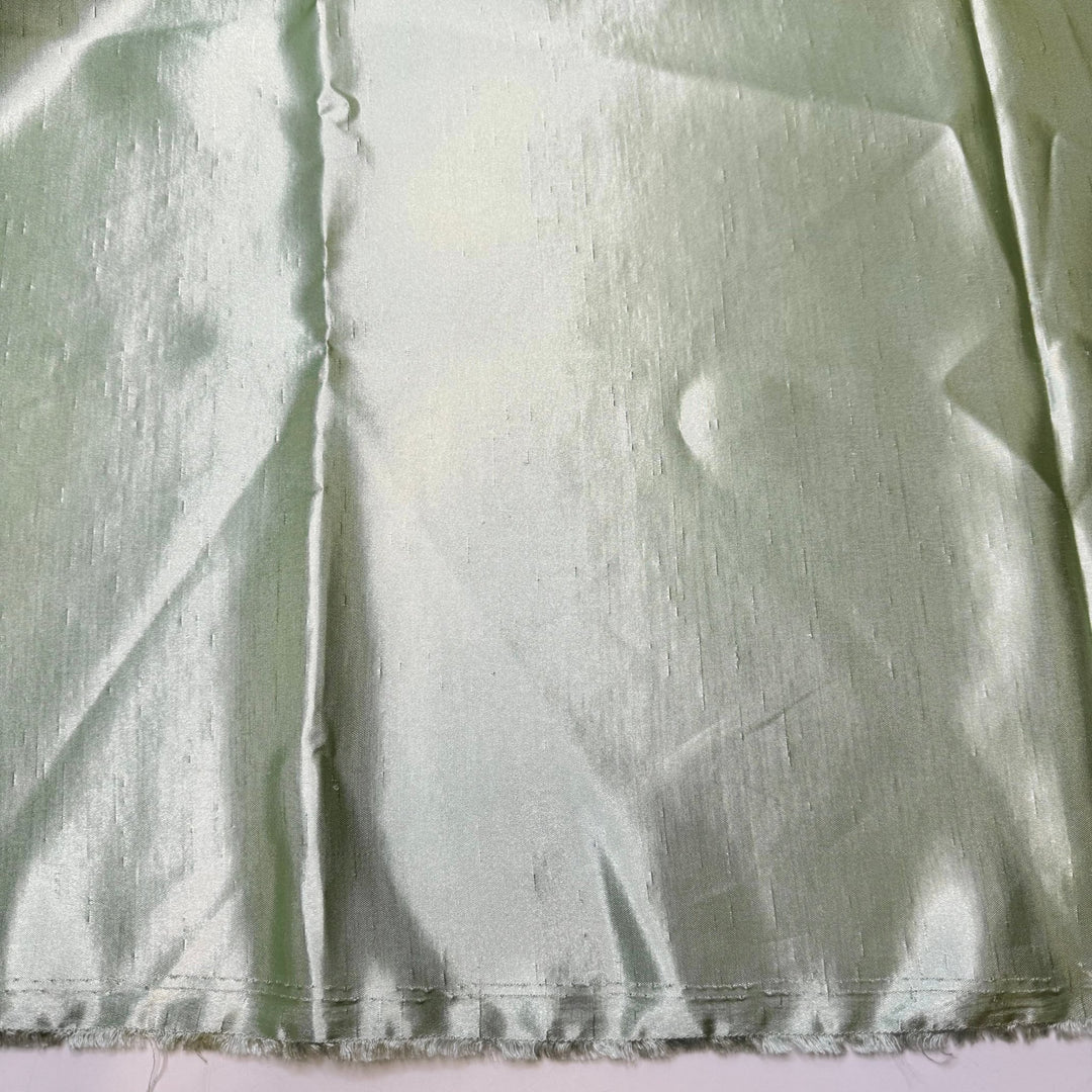 Plotting A Subsistence Farm - Polyester Blend Woven - Light Green - 1.85M Bundle - True Deadstock fabric Fabric by private - Sustainable Textile | FABCYCLE