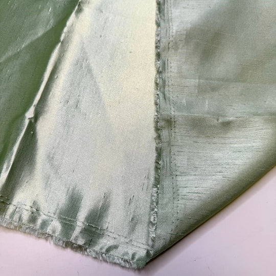 Plotting A Subsistence Farm - Polyester Blend Woven - Light Green - 1.85M Bundle - True Deadstock fabric Fabric by private - Sustainable Textile | FABCYCLE