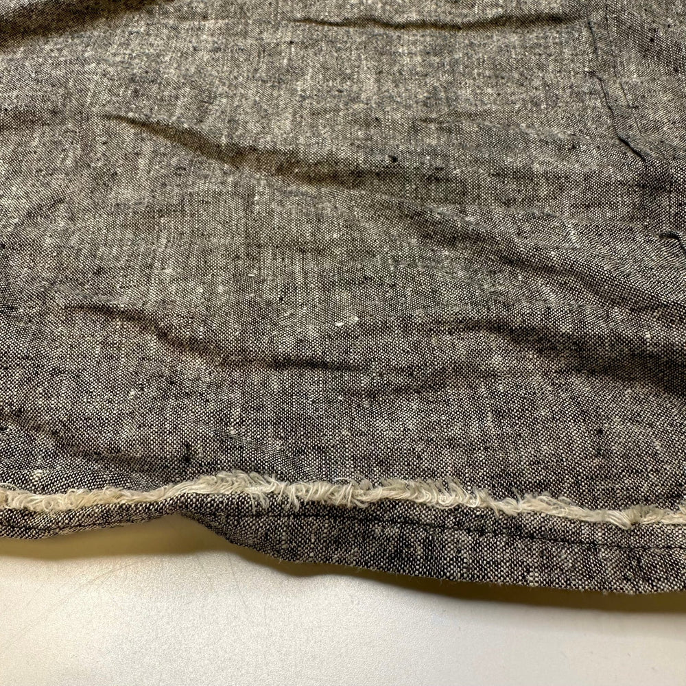 Plowing The Roads - Linen Blend Woven - Grey - 2.25M Bundle - True Deadstock fabric Fabric by private - Sustainable Textile | FABCYCLE