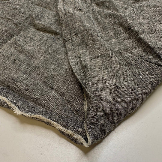 Plowing The Roads - Linen Blend Woven - Grey - 2.25M Bundle - True Deadstock fabric Fabric by private - Sustainable Textile | FABCYCLE