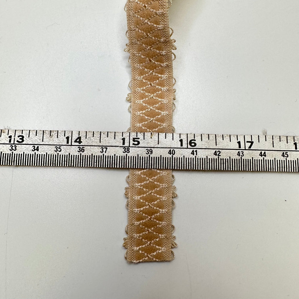 ¾" Plush-Back Elastic - Beige Nude - 1.9M Bundle - True Deadstock supplies Fabric by private - Sustainable Textile | FABCYCLE