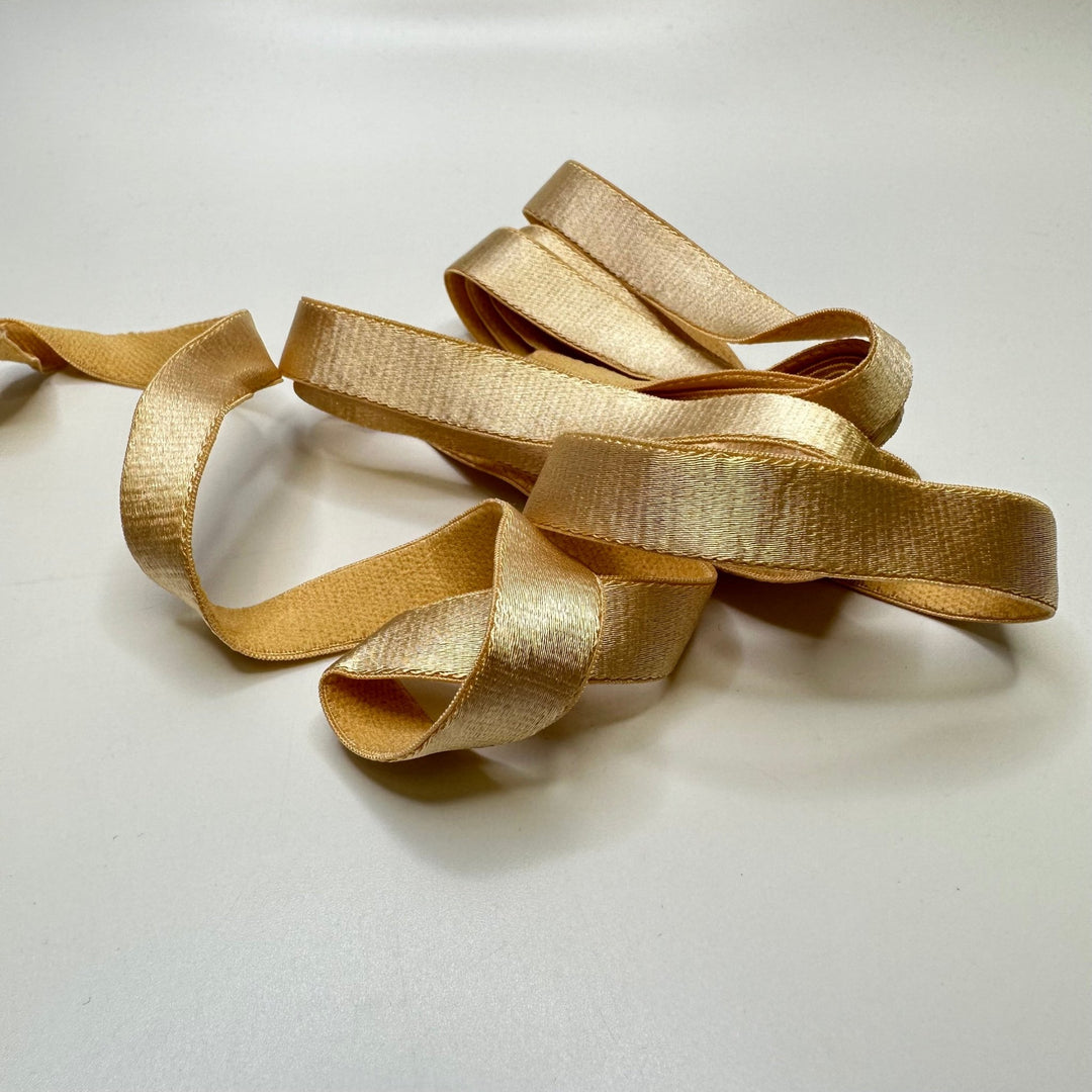 ½" Plush-Back Elastic - Champagne Beige - 2M Bundle - True Deadstock supplies Fabric by private - Sustainable Textile | FABCYCLE