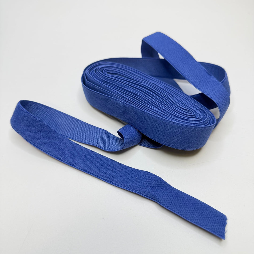¾" Plush - Back Elastic - Cobalt - 4M Bundle - True Deadstock supplies Fabric by private - Sustainable Textile | FABCYCLE