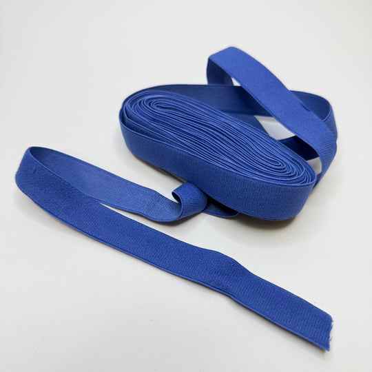 ¾" Plush - Back Elastic - Cobalt - 4M Bundle - True Deadstock supplies Fabric by private - Sustainable Textile | FABCYCLE