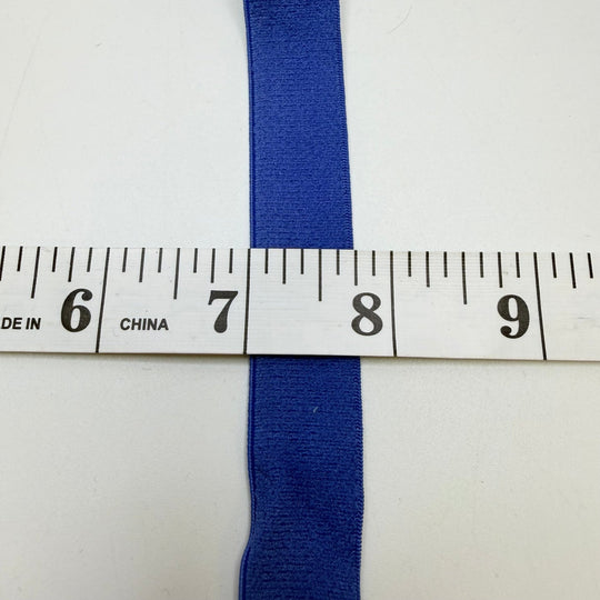 ¾" Plush - Back Elastic - Cobalt - 4M Bundle - True Deadstock supplies Fabric by private - Sustainable Textile | FABCYCLE