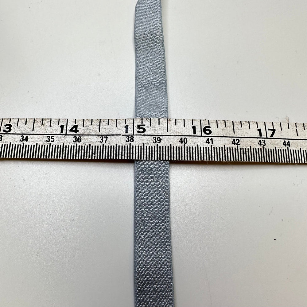 ½" Plush-Back Elastic - Dark Silver - 3M Bundle - True Deadstock supplies Fabric by private - Sustainable Textile | FABCYCLE