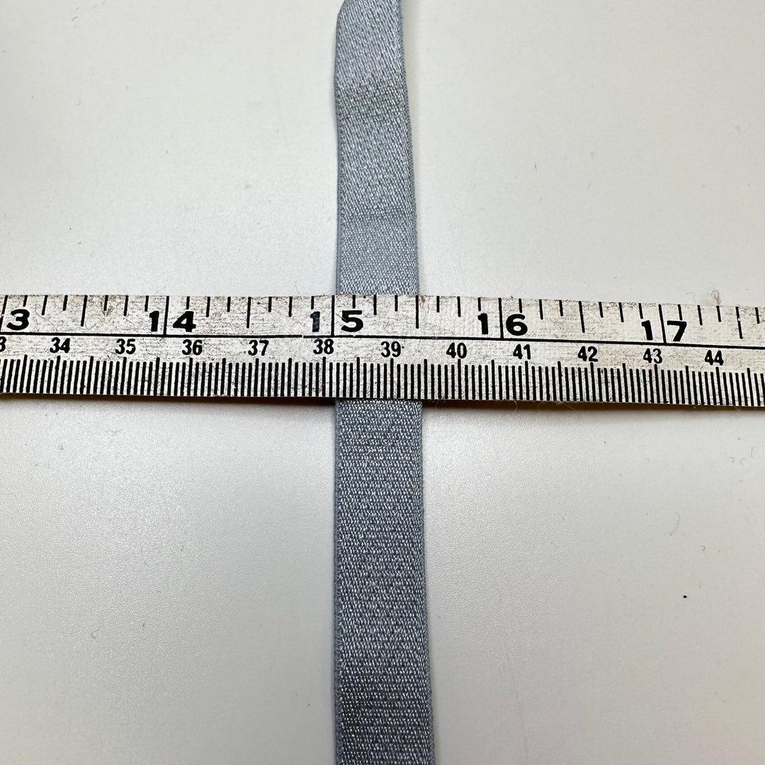 ½" Plush-Back Elastic - Dark Silver - 3M Bundle - True Deadstock supplies Fabric by private - Sustainable Textile | FABCYCLE