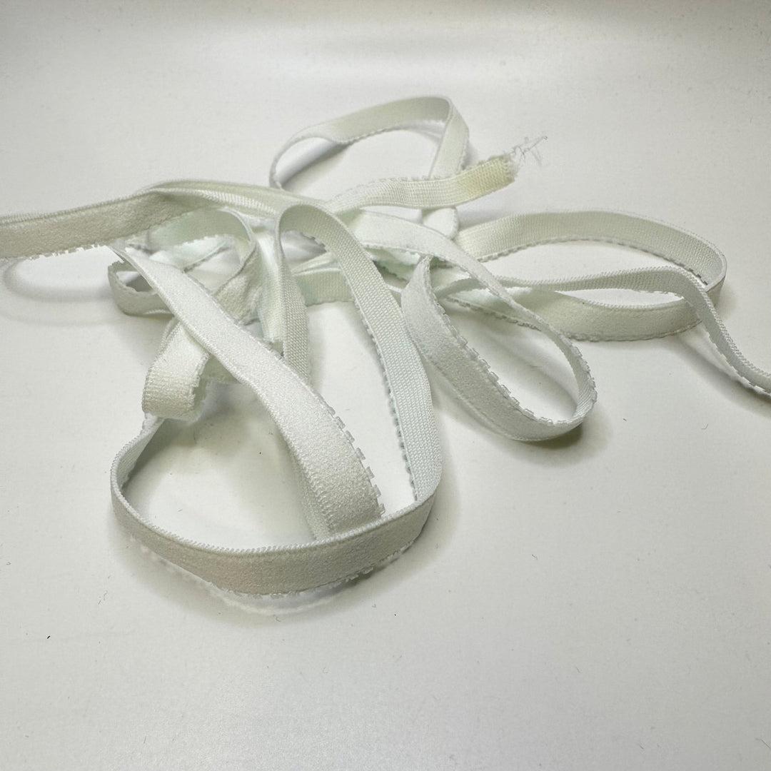 ⅜" Plush-Back Elastic - Ice Blue - 1.9M Bundle - True Deadstock supplies Fabric by private - Sustainable Textile | FABCYCLE
