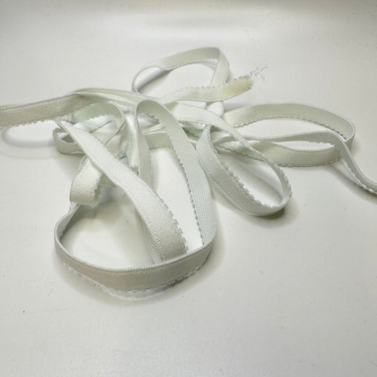 ⅜" Plush-Back Elastic - Ice Blue - 1.9M Bundle - True Deadstock supplies Fabric by private - Sustainable Textile | FABCYCLE