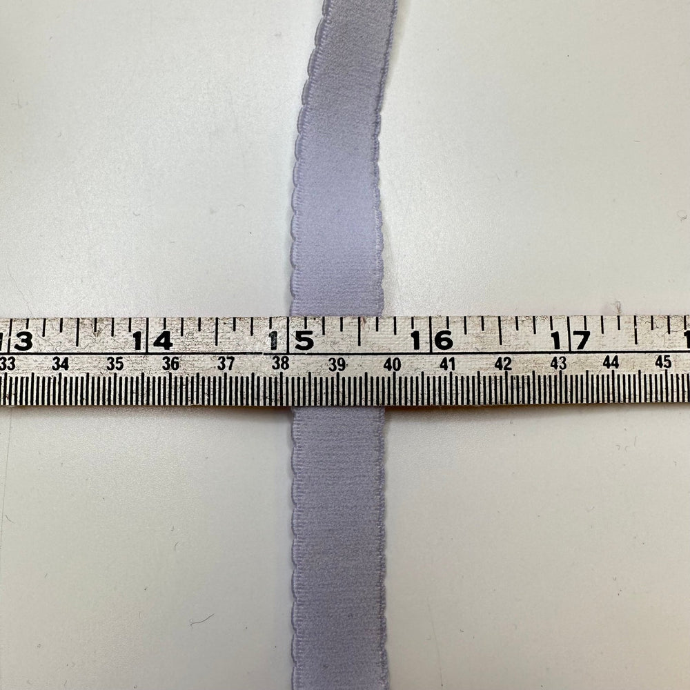 ⅝" Plush-Back Elastic - Ice Blue - Bundles - True Deadstock supplies Fabric by private - Sustainable Textile | FABCYCLE