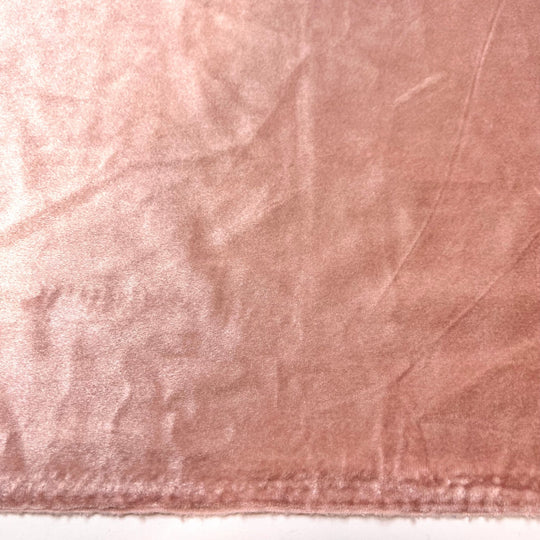Plush Pink - Knitted Velour Polyester Blend Knit - Light Pink - 3M Bundle - True Deadstock fabric Fabric by private - Sustainable Textile | FABCYCLE