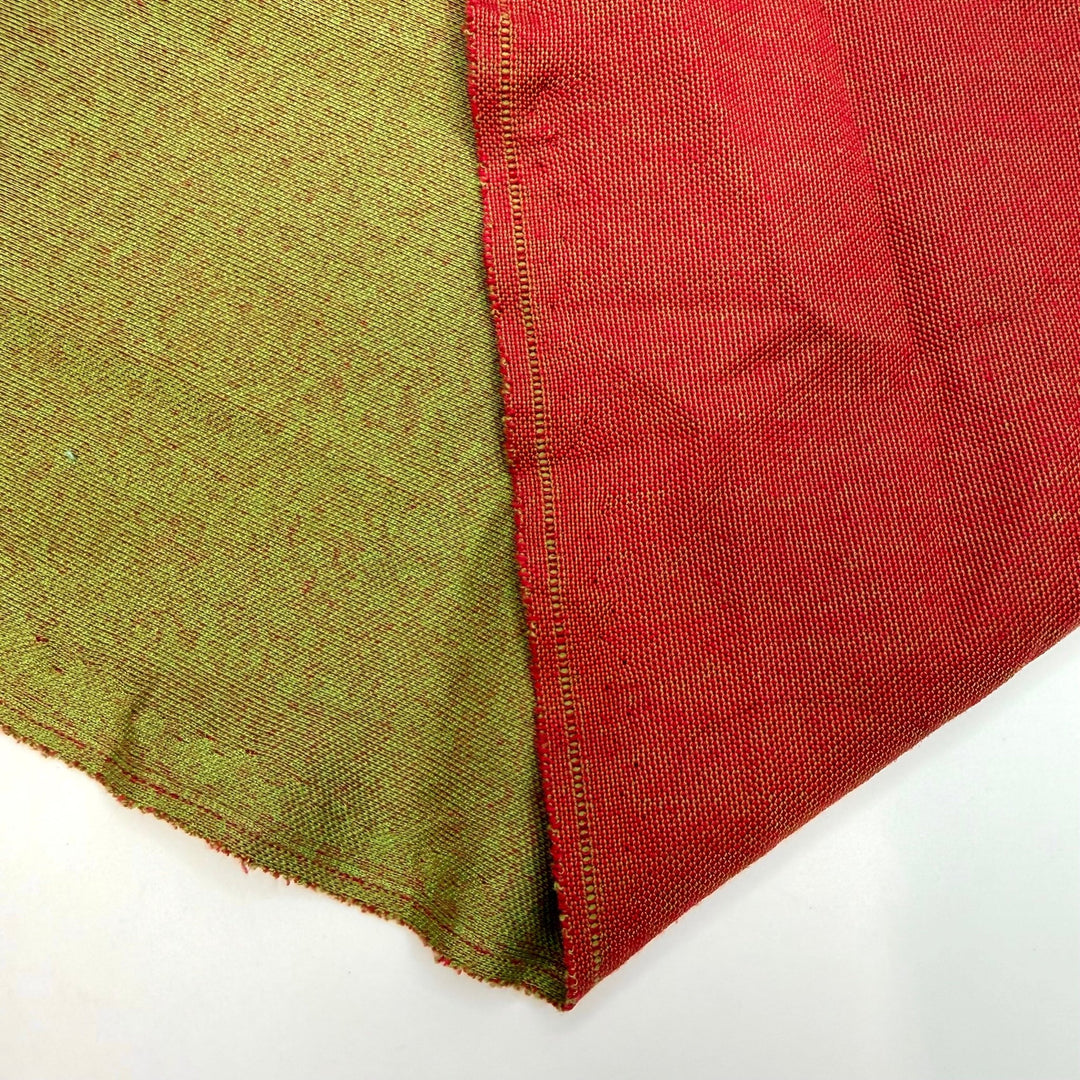 Poisoned Apple - Double Cloth Knit Cotton - Red/Green - 3M Bundle - True Deadstock fabric Fabric by private - Sustainable Textile | FABCYCLE