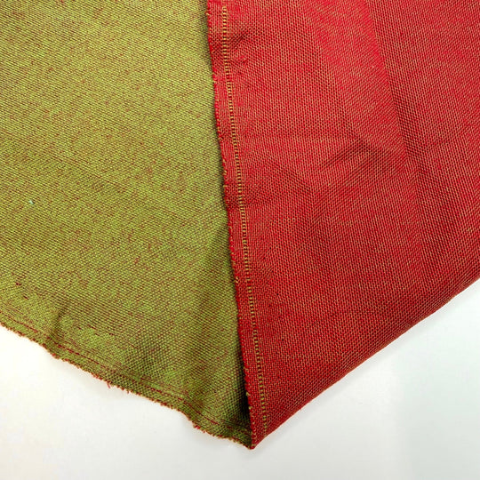 Poisoned Apple - Double Cloth Knit Cotton - Red/Green - 3M Bundle - True Deadstock fabric Fabric by private - Sustainable Textile | FABCYCLE