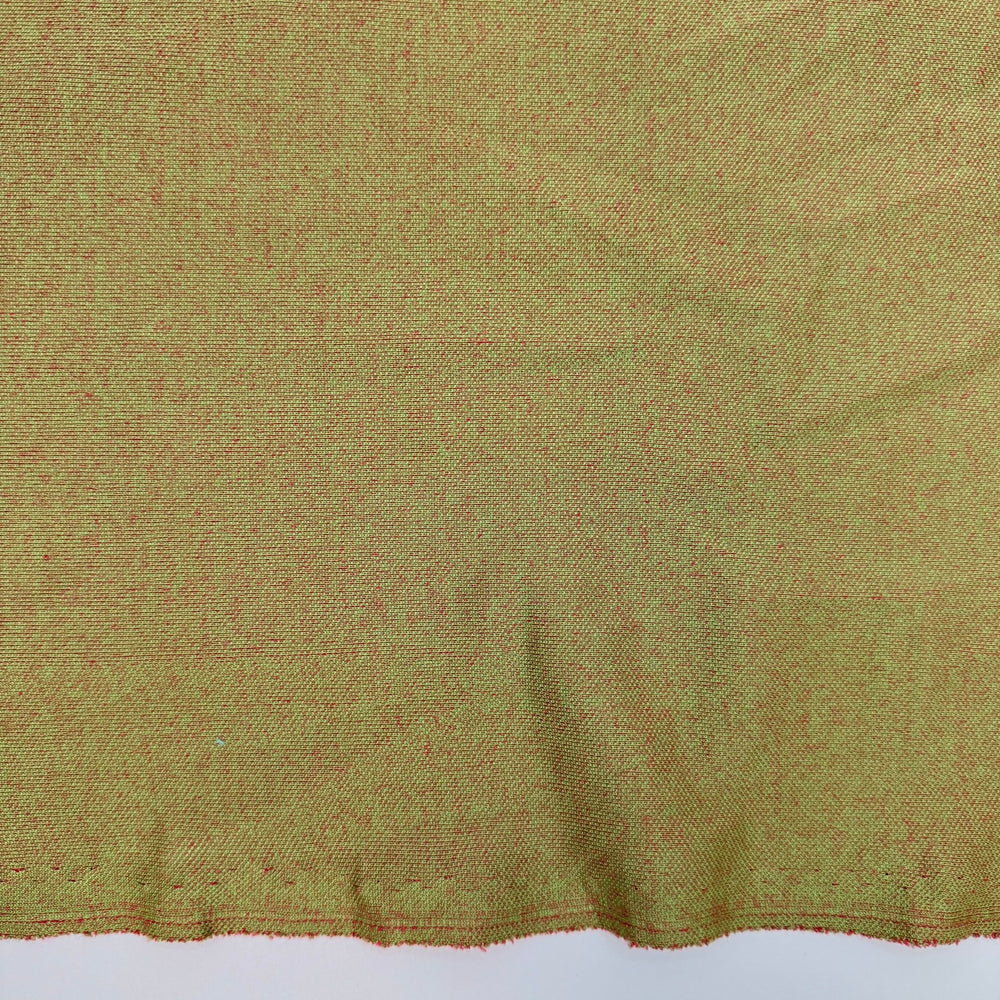 Poisoned Apple - Double Cloth Knit Cotton - Red/Green - 3M Bundle - True Deadstock fabric Fabric by private - Sustainable Textile | FABCYCLE