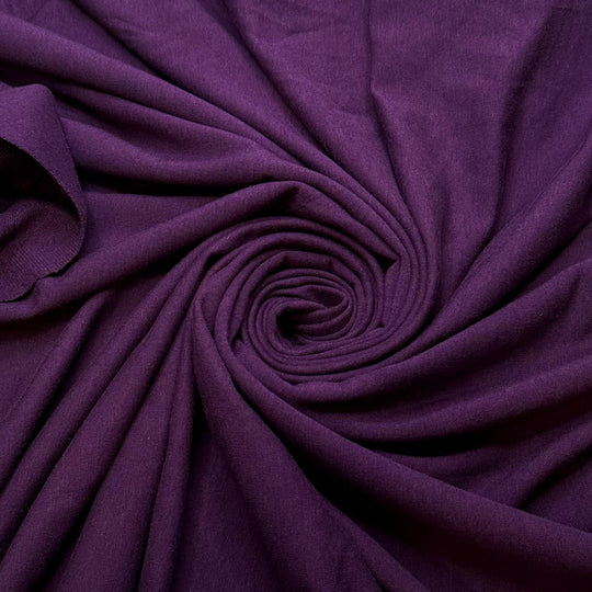 Pollinator Garden - French Terry Bamboo Knit - Dark Purple - 1.3M Bundle - True Deadstock fabric Fabric by private - Sustainable Textile | FABCYCLE