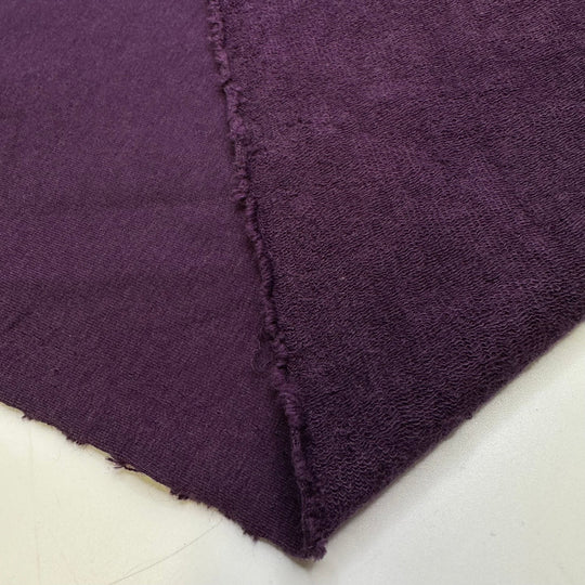 Pollinator Garden - French Terry Bamboo Knit - Dark Purple - 1.3M Bundle - True Deadstock fabric Fabric by private - Sustainable Textile | FABCYCLE