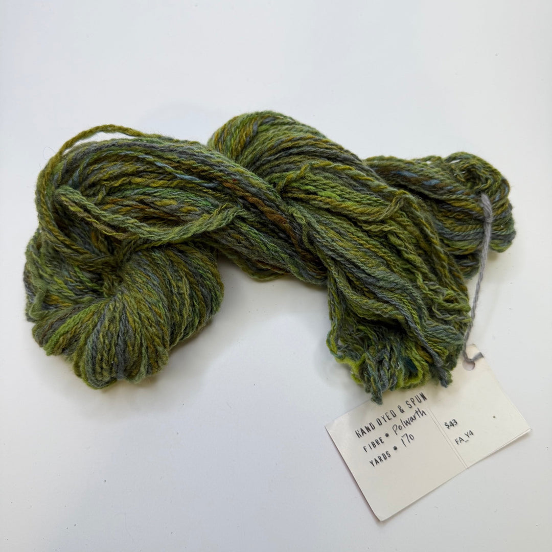 Polwarth Yarn - Green - Individual - True Deadstock supplies Fabric by private - Sustainable Textile | FABCYCLE