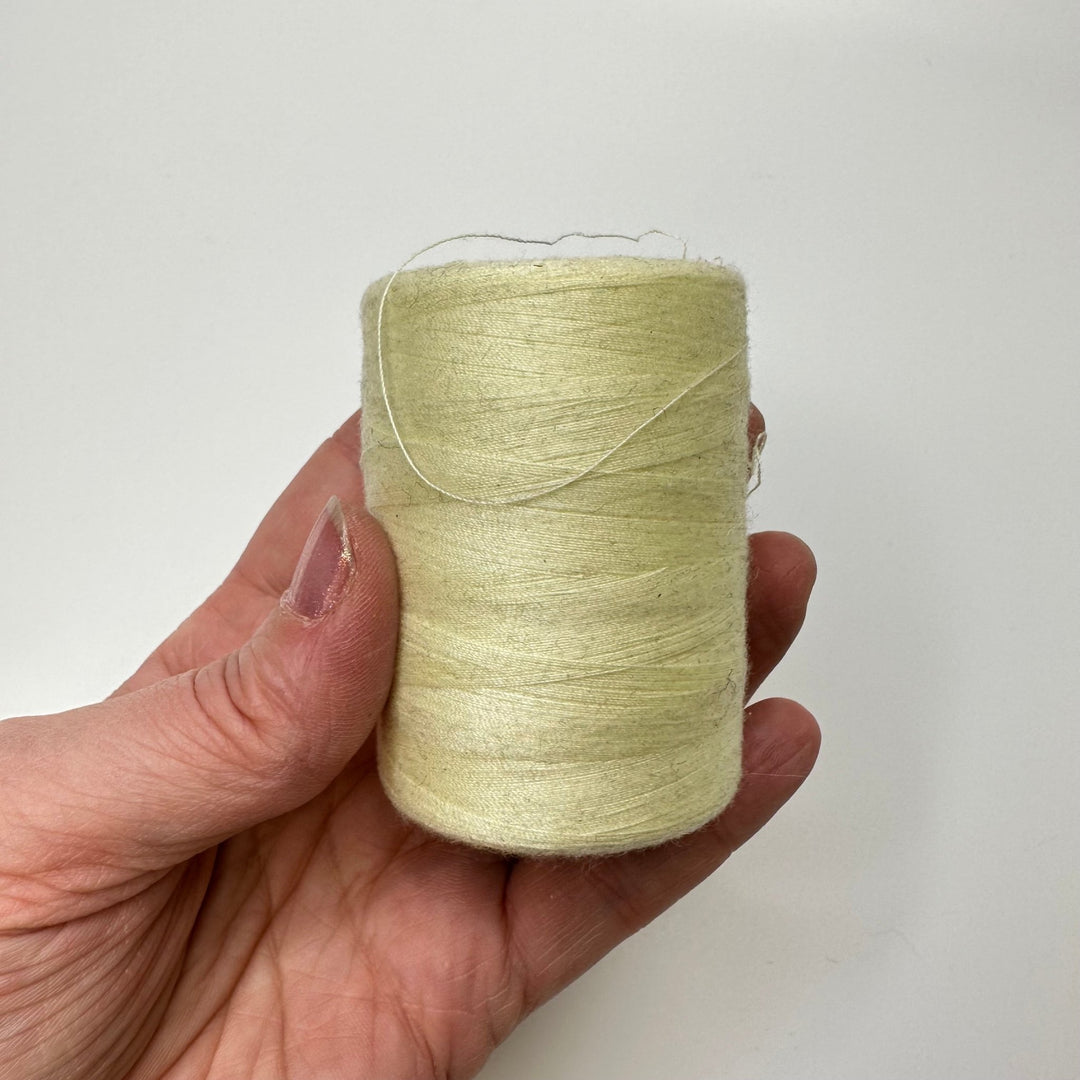 Poly/Cotton Blend All Purpose Thread - Cream - True Deadstock supplies Fabric by private - Sustainable Textile | FABCYCLE