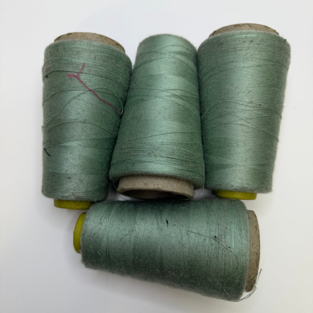 Poly/Cotton Blend All Purpose Thread - Light Green - 4 Pack - True Deadstock supplies Fabric by private - Sustainable Textile | FABCYCLE