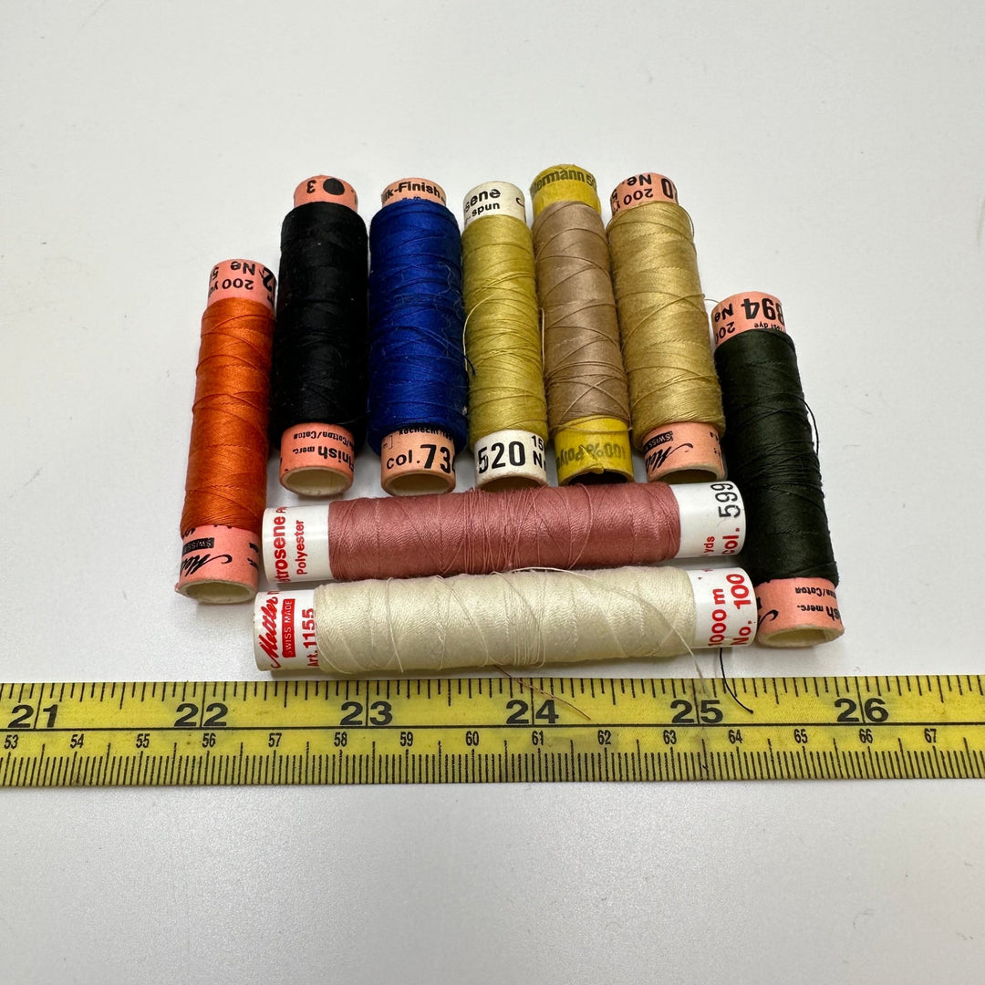 Poly/Cotton Blend All Purpose Thread - Multi - 9 Pack - True Deadstock supplies Fabric by private - Sustainable Textile | FABCYCLE