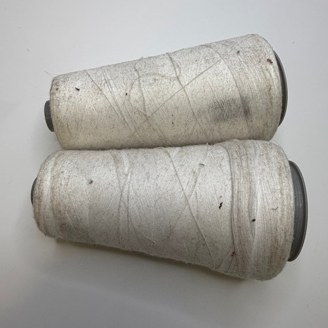 Poly/Cotton Blend All Purpose Thread - White - 2 Pack - True Deadstock supplies Fabric by private - Sustainable Textile | FABCYCLE