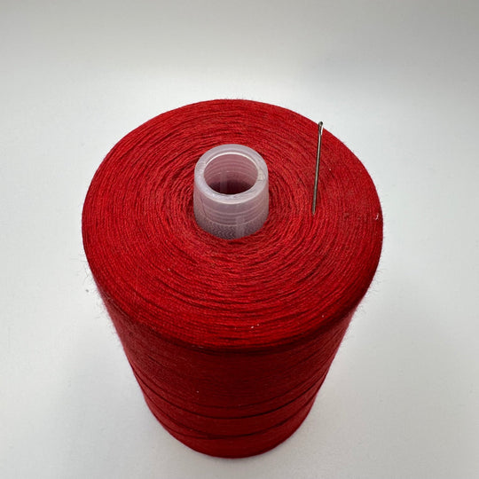 Poly/Cotton Blend Topstitch Thread - Red - True Deadstock supplies Fabric by private - Sustainable Textile | FABCYCLE