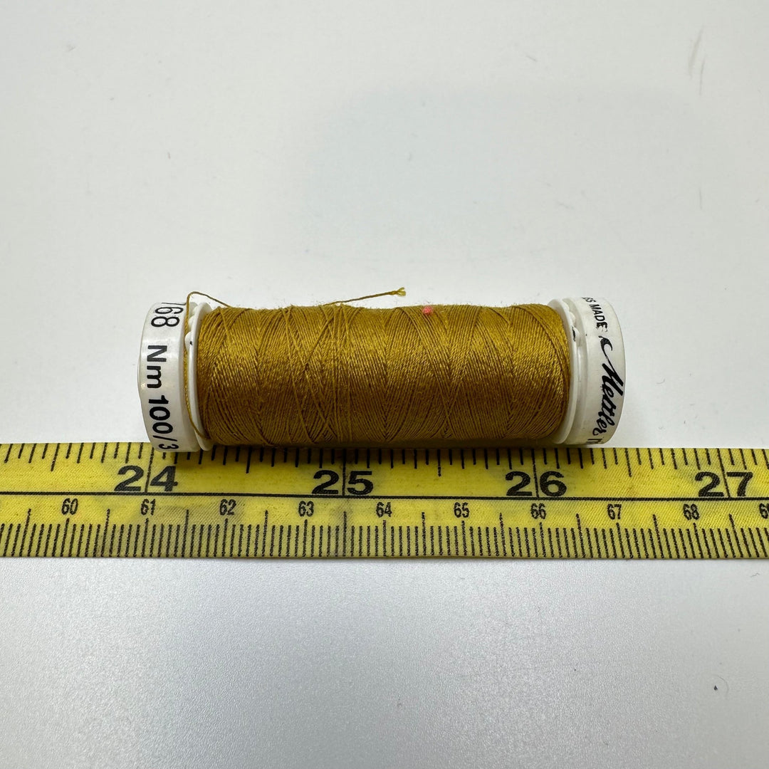 Polyester All Purpose Thread - Beige/Green - True Deadstock supplies Fabric by private - Sustainable Textile | FABCYCLE