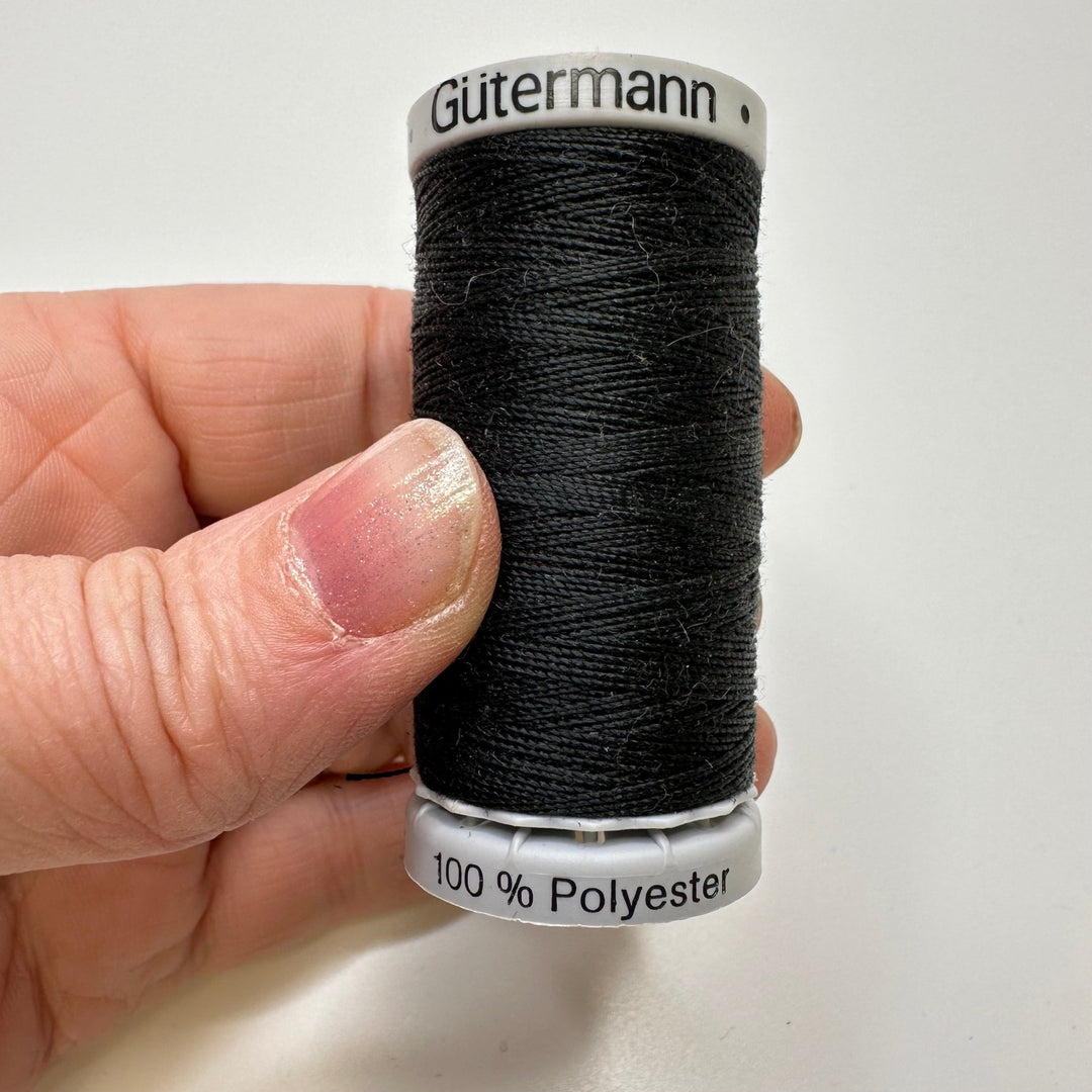 Polyester All Purpose Thread - Black - True Deadstock supplies Fabric by private - Sustainable Textile | FABCYCLE