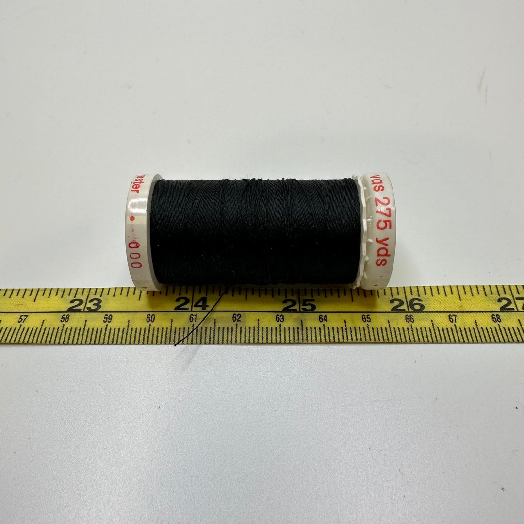 Polyester All Purpose Thread - Black - True Deadstock supplies Fabric by private - Sustainable Textile | FABCYCLE
