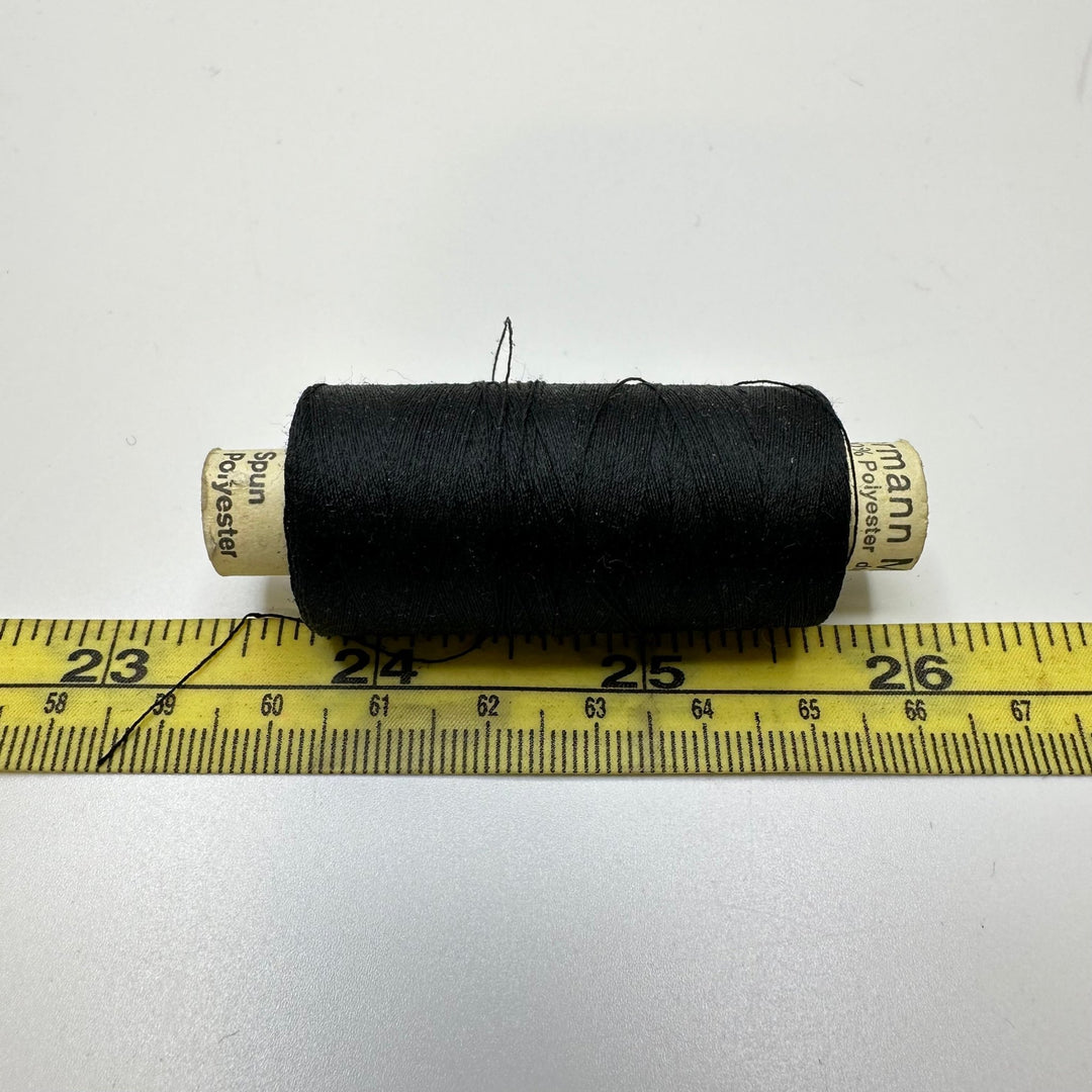 Polyester All Purpose Thread - Black - True Deadstock supplies Fabric by private - Sustainable Textile | FABCYCLE