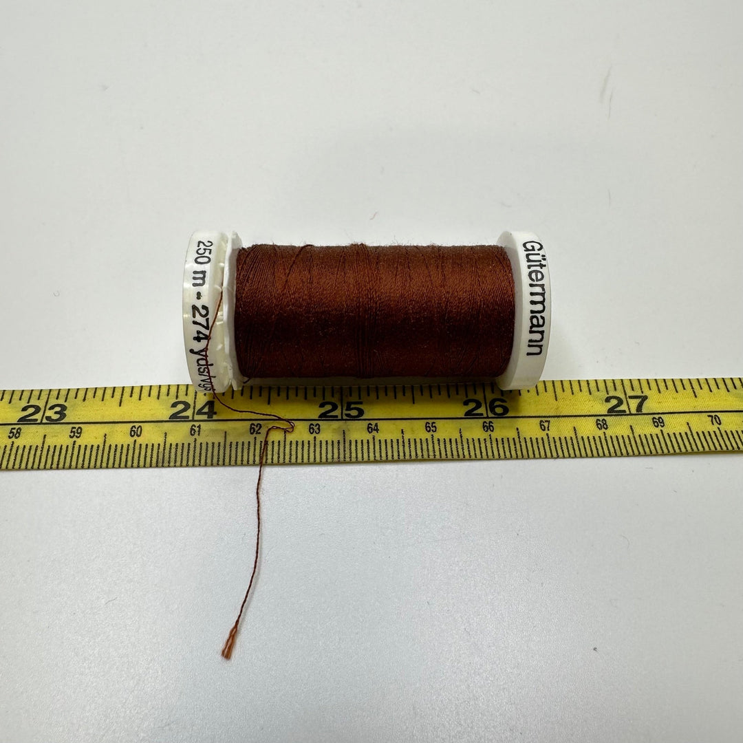 Polyester All Purpose Thread - Brown - True Deadstock supplies Fabric by private - Sustainable Textile | FABCYCLE