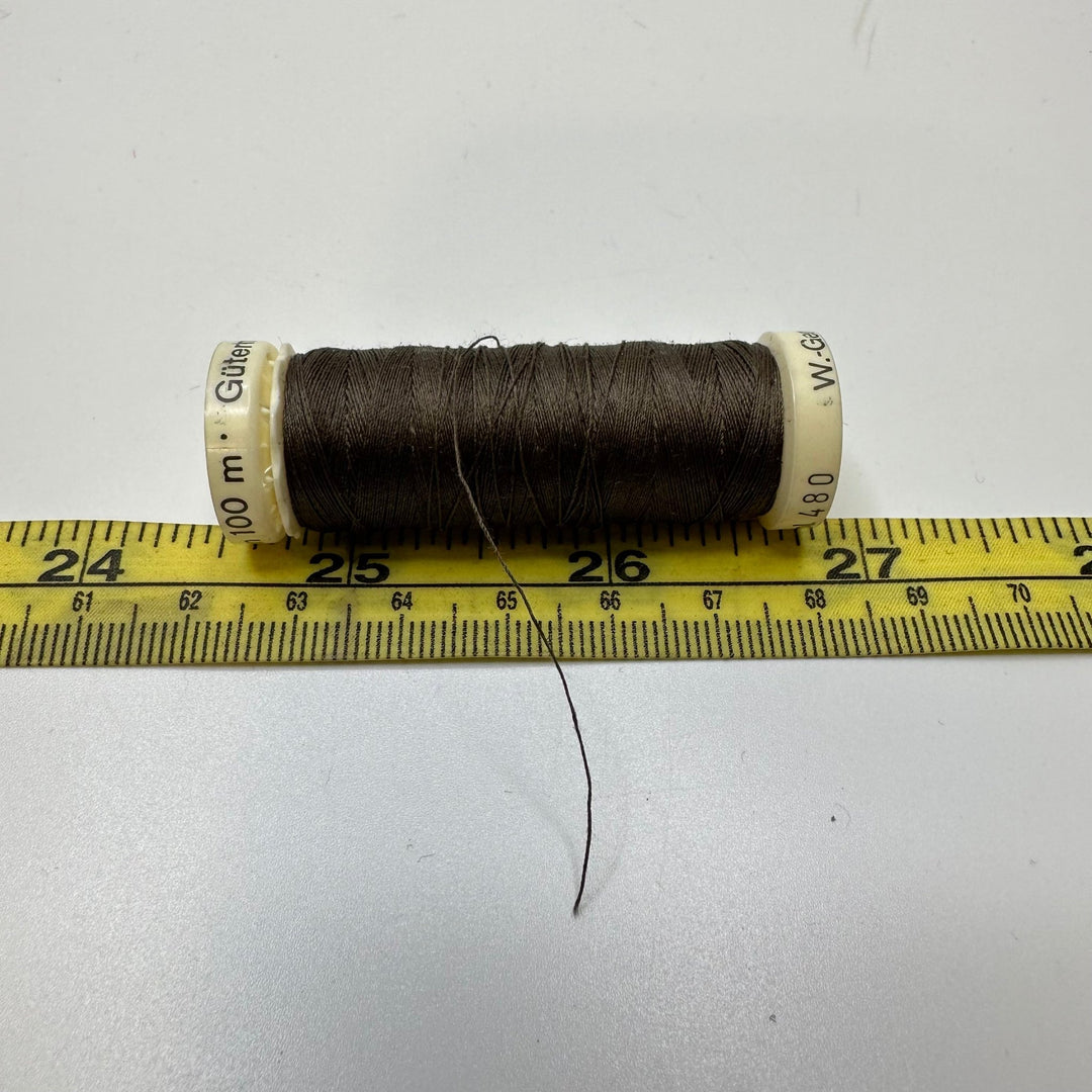 Polyester All Purpose Thread - Dark Brown - True Deadstock supplies Fabric by private - Sustainable Textile | FABCYCLE